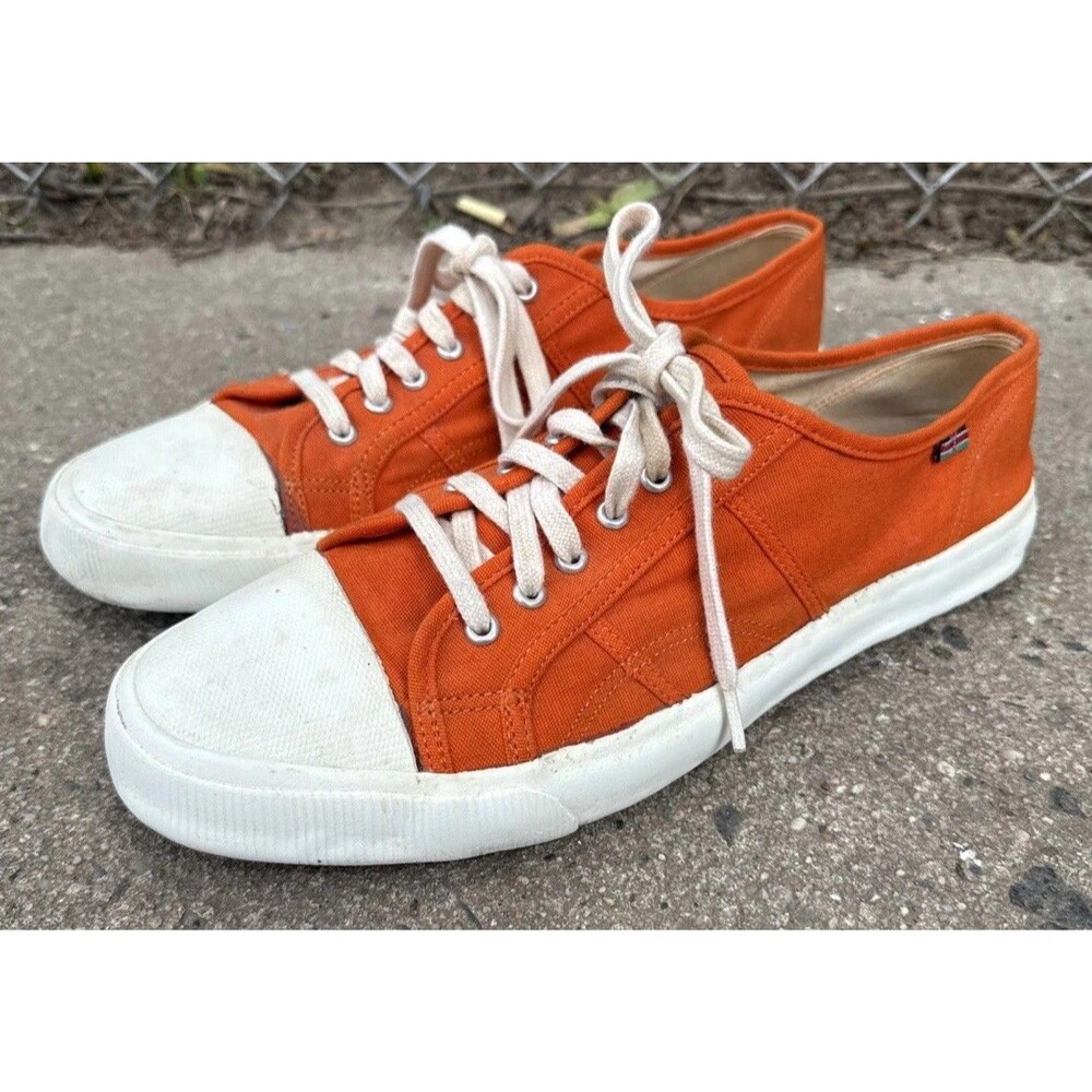 Industry Of All Nations Made In Kenya Vintage Sneakers Shoes Orange Men’s Sz 13